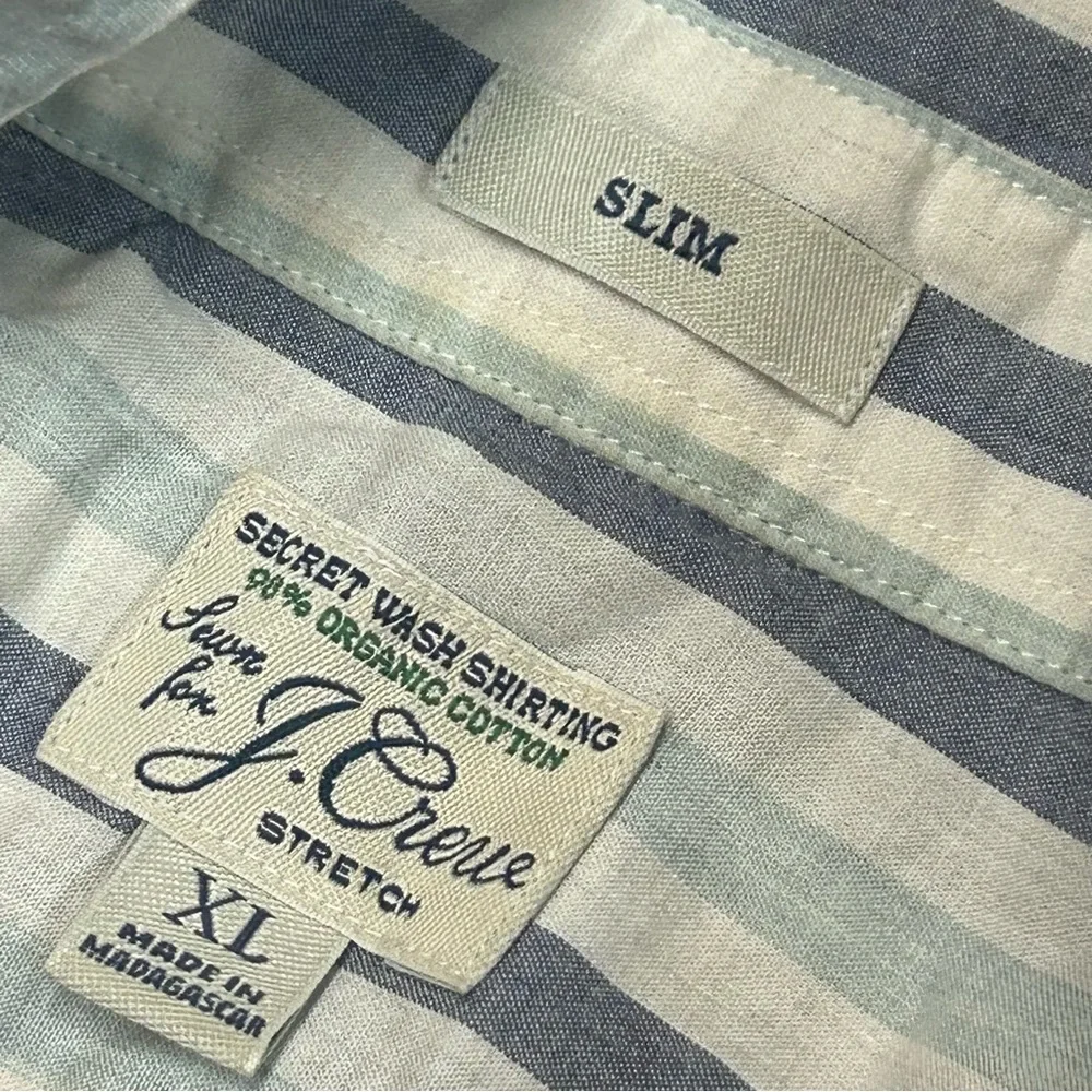 J. Crew men’s Cotton Striped Button-Down Shirt‎
